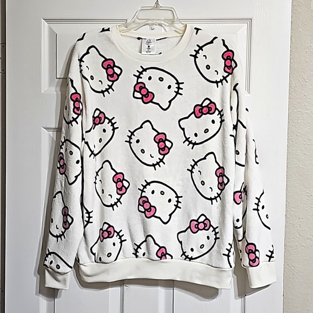"NEW" Sanrio Hello Kitty Super Soft Pullover Crewneck Top Women's 1X